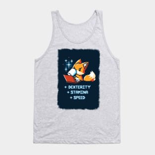 Cute Funny Gaming Chemistry Fox animal lover Sarcastic Funny Quote Artwork Tank Top